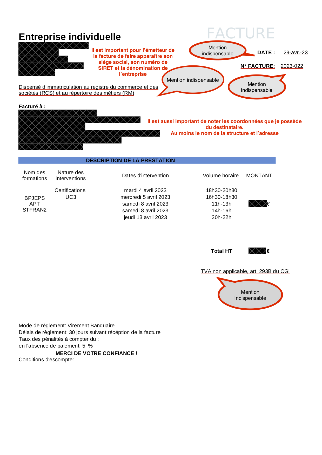 Mes obligations en tant qu’éducateur sportif auto-entrepreneur