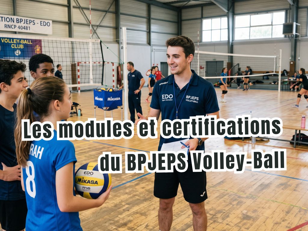 Les modules et certifications du BPJEPS Volley-Ball